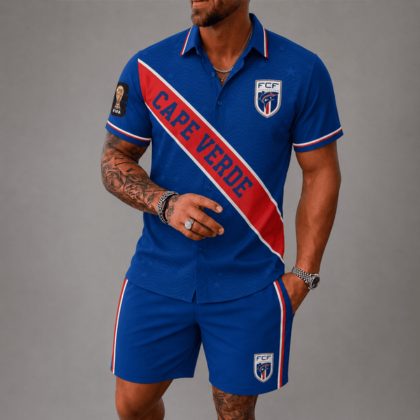 Cape Verde World Cup 2026 Hawaii Short Set PVT023