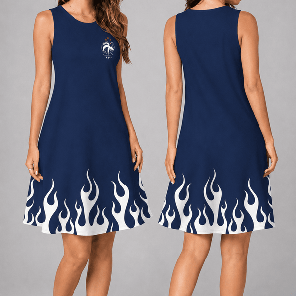 France World Cup 2026 Summer Dress Flame Dress