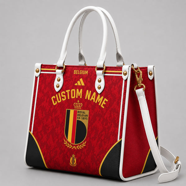 Belgium World Cup 2026 Custom Leather Bag PVT028