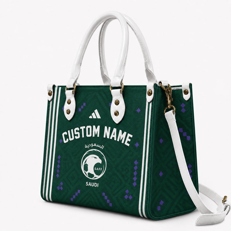 Saudi Arabia World Cup 2026 Custom Leather Bag PVT028